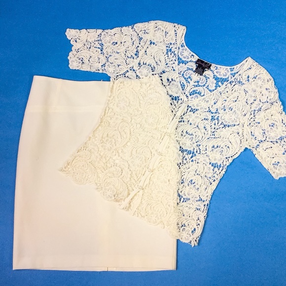 Questions Tops - Lace Button Front Top
